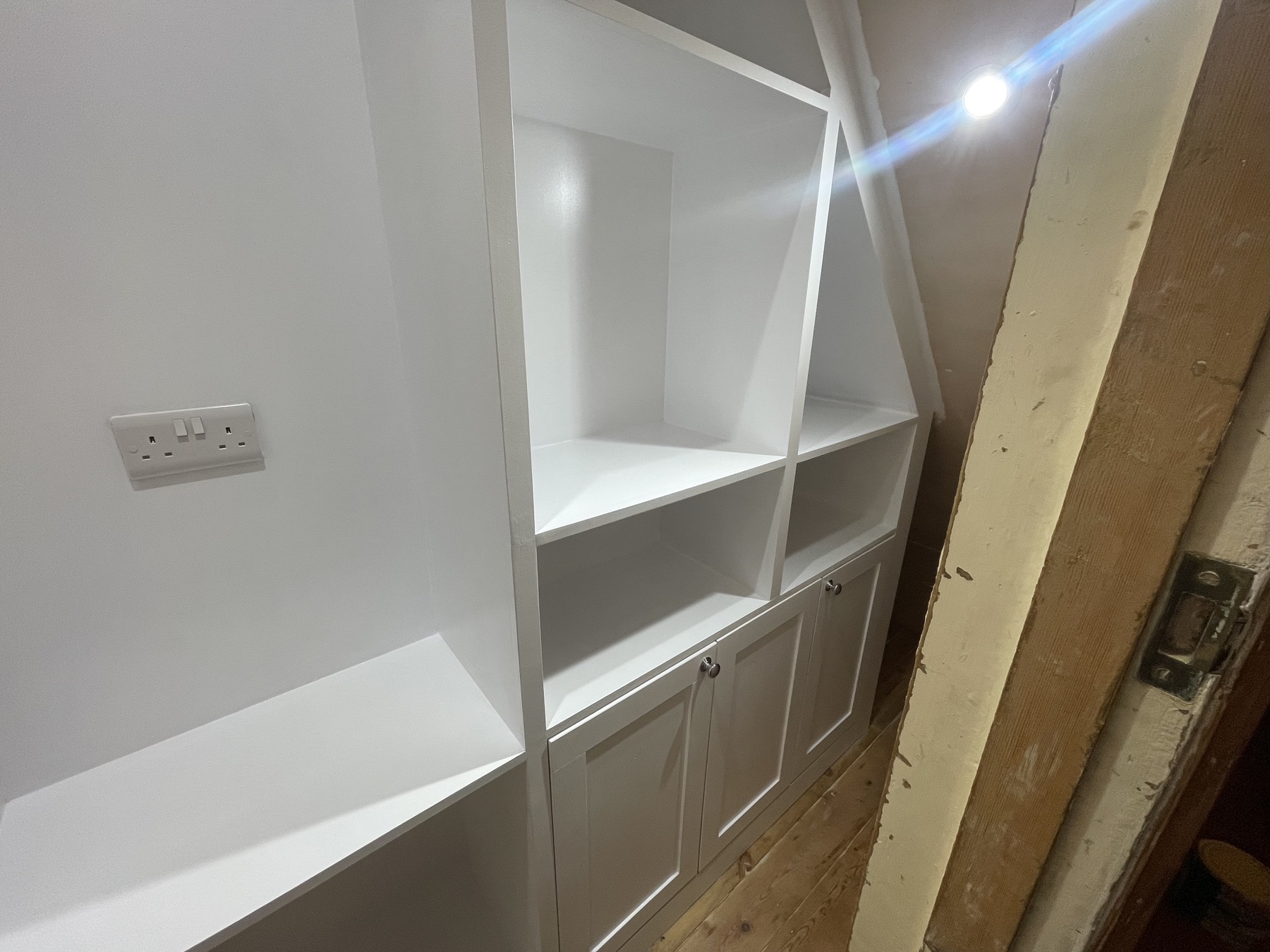 Built-in understairs storage